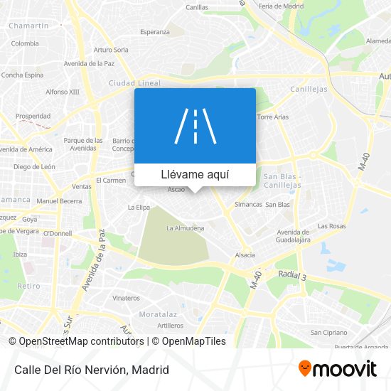 Mapa Calle Del Río Nervión