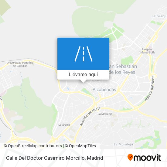 Mapa Calle Del Doctor Casimiro Morcillo