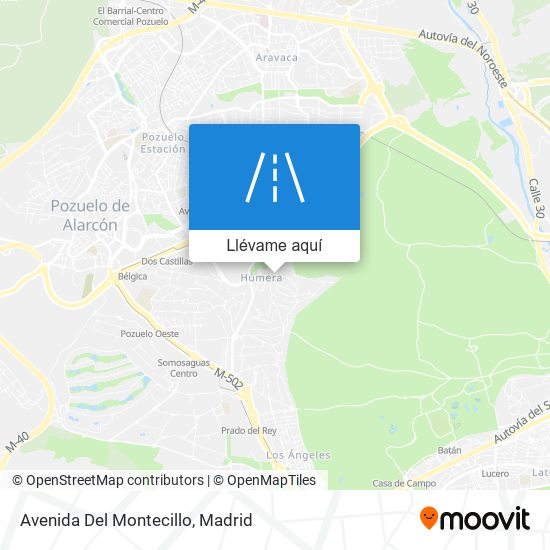 Mapa Avenida Del Montecillo