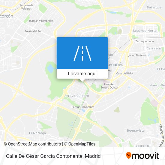 Mapa Calle De César García Contonente