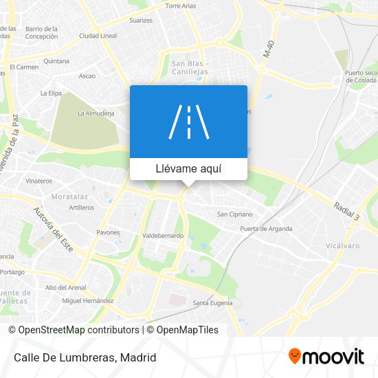 Mapa Calle De Lumbreras