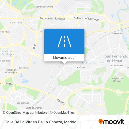 Mapa Calle De La Virgen De La Cabeza
