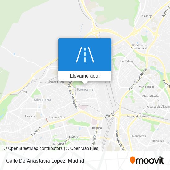 Mapa Calle De Anastasia López