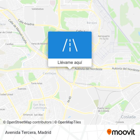 Mapa Avenida Tercera