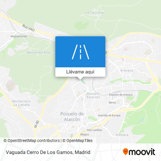 Mapa Vaguada Cerro De Los Gamos
