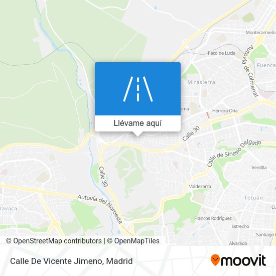 Mapa Calle De Vicente Jimeno