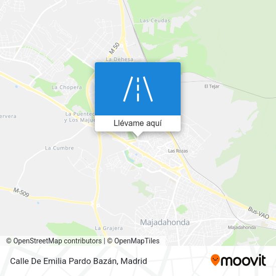 Mapa Calle De Emilia Pardo Bazán
