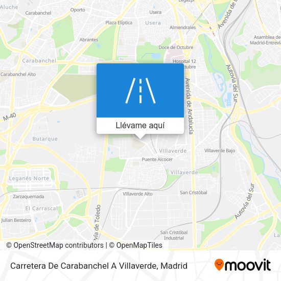 Mapa Carretera De Carabanchel A Villaverde