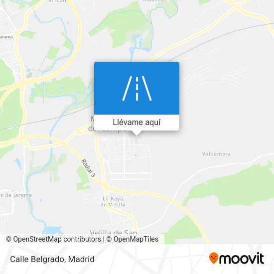Mapa Calle Belgrado