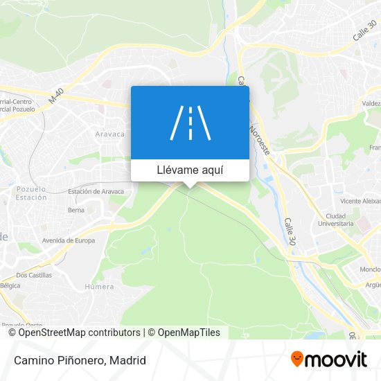 Mapa Camino Piñonero
