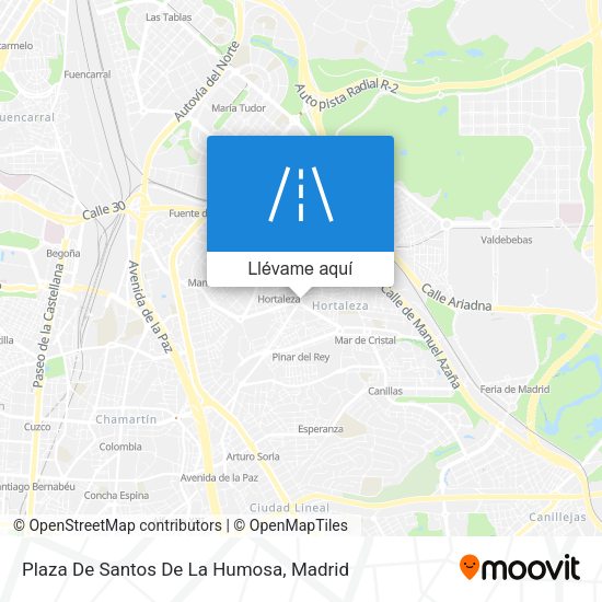 Mapa Plaza De Santos De La Humosa
