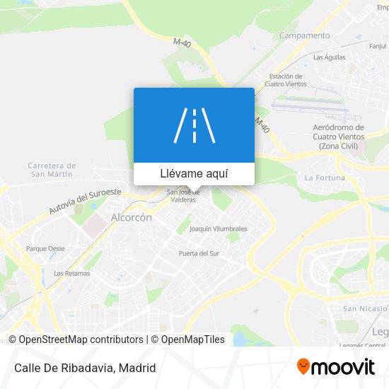 Mapa Calle De Ribadavia
