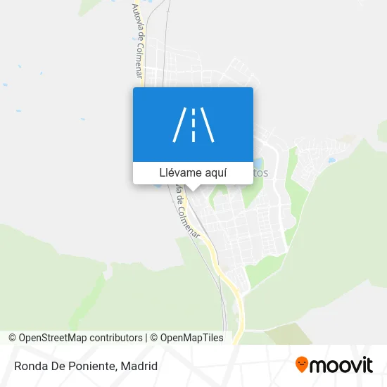 Mapa Ronda De Poniente
