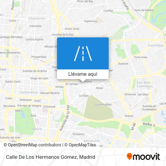 Mapa Calle De Los Hermanos Gómez