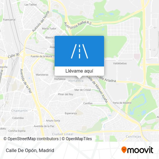 Mapa Calle De Opón