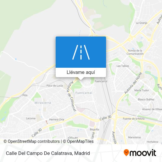 Mapa Calle Del Campo De Calatrava
