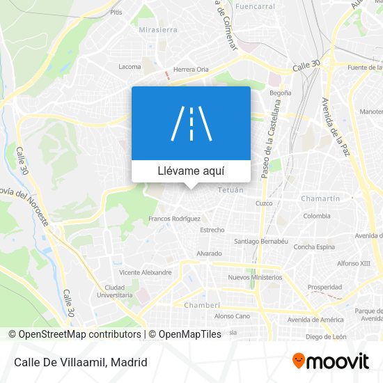 Mapa Calle De Villaamil