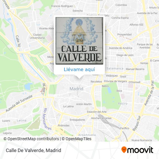 Mapa Calle De Valverde