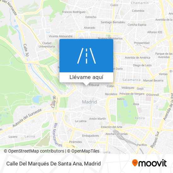Mapa Calle Del Marqués De Santa Ana