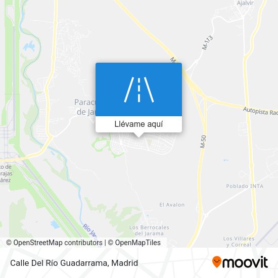 Mapa Calle Del Río Guadarrama