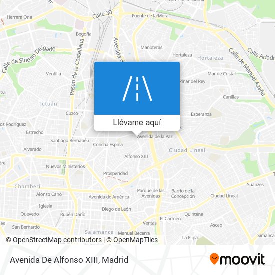 Mapa Avenida De Alfonso XIII