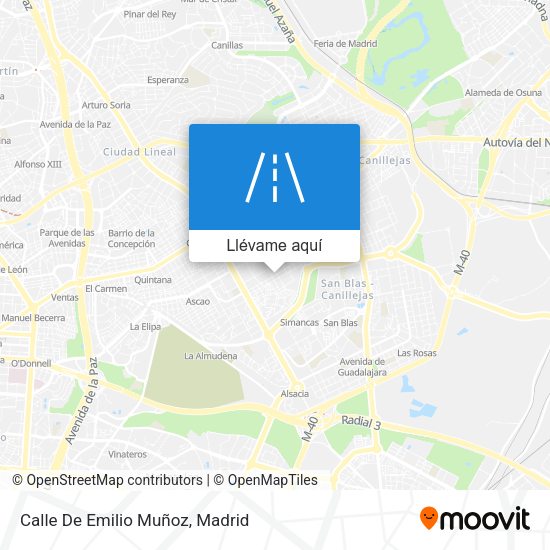 Mapa Calle De Emilio Muñoz