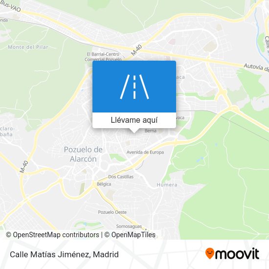 Mapa Calle Matías Jiménez