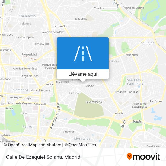 Mapa Calle De Ezequiel Solana