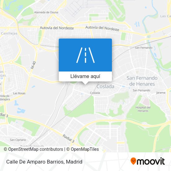 Mapa Calle De Amparo Barrios