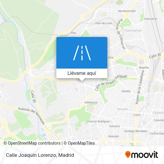 Mapa Calle Joaquín Lorenzo