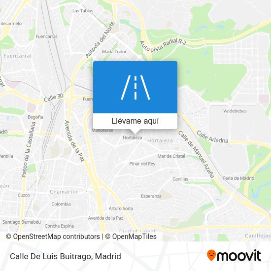 Mapa Calle De Luis Buitrago