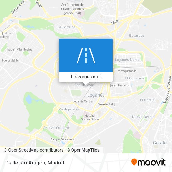 Mapa Calle Río Aragón