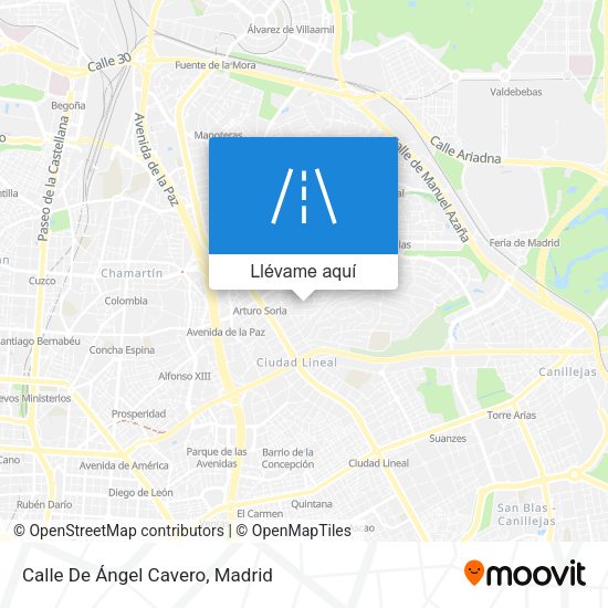 Mapa Calle De Ángel Cavero