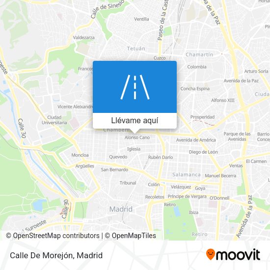 Mapa Calle De Morejón