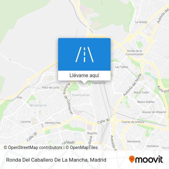 Mapa Ronda Del Caballero De La Mancha
