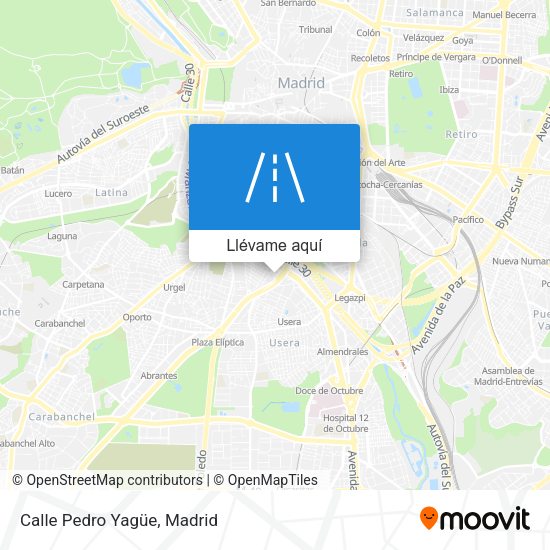 Mapa Calle Pedro Yagüe