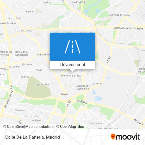 Mapa Calle De La Pañería