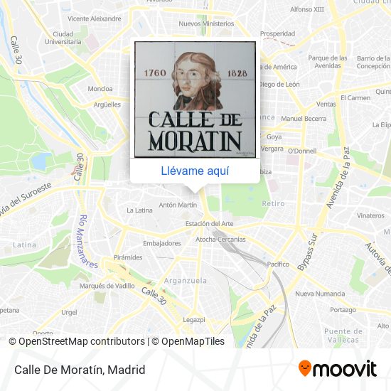 Mapa Calle De Moratín