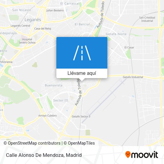 Mapa Calle Alonso De Mendoza