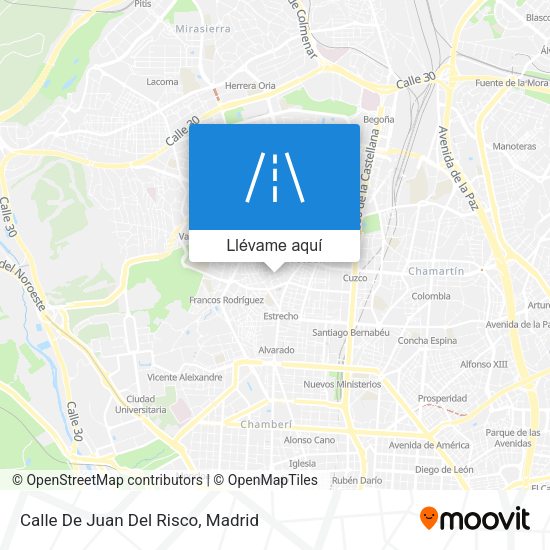 Mapa Calle De Juan Del Risco