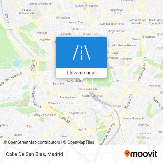 Mapa Calle De San Blas