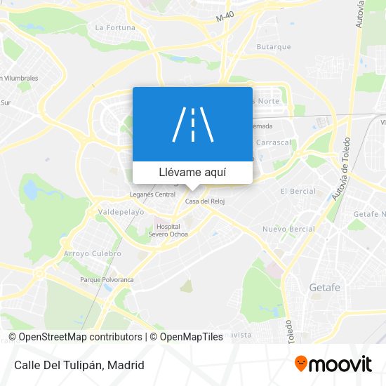Mapa Calle Del Tulipán
