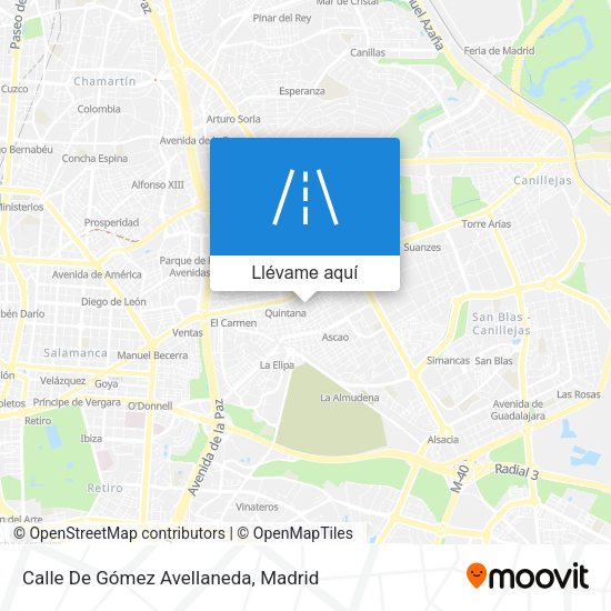 Mapa Calle De Gómez Avellaneda