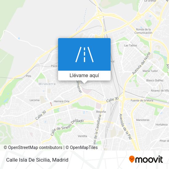 Mapa Calle Isla De Sicilia