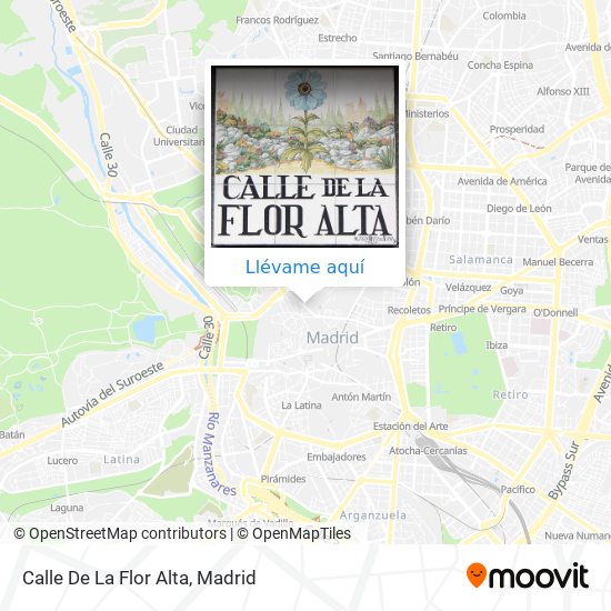 Mapa Calle De La Flor Alta