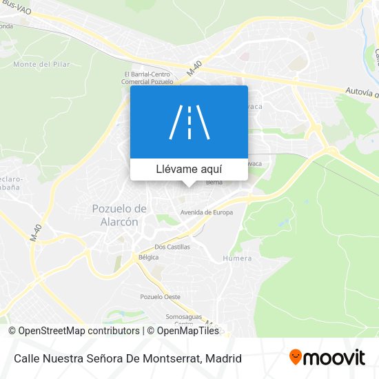 Mapa Calle Nuestra Señora De Montserrat