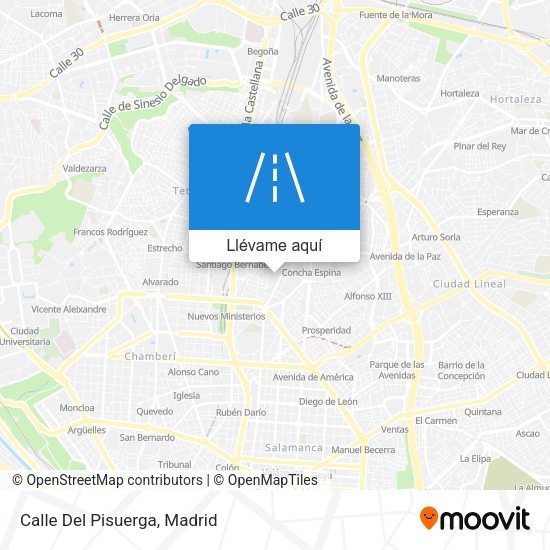 Mapa Calle Del Pisuerga