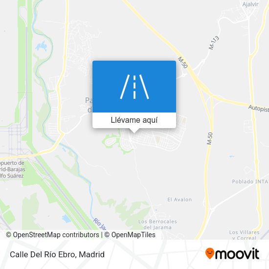 Mapa Calle Del Río Ebro