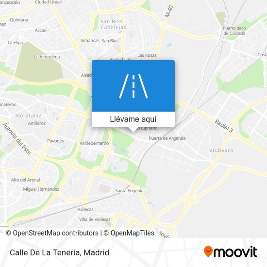 Mapa Calle De La Tenería