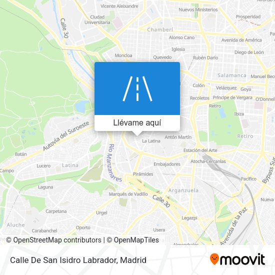Mapa Calle De San Isidro Labrador